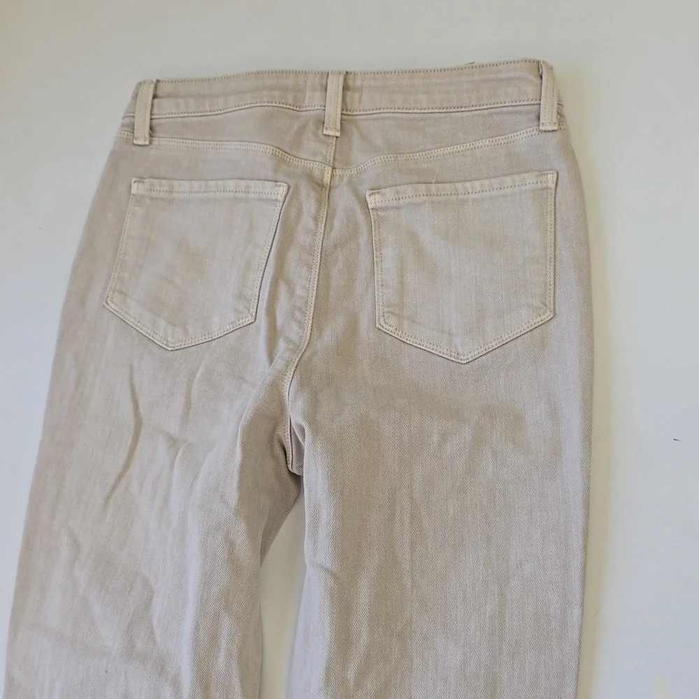 L’Agence High Line Skinny Jeans High Rise Biscuit Destruct